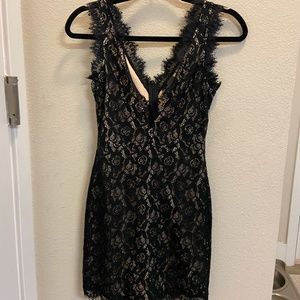Windsor Bodycon Black Lace Dress